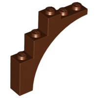 2339: Arch 1 x 5 x 4 – Continuous Bow Reddish Brown 10x