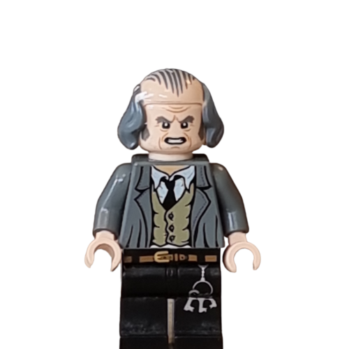 Argus Filch – Bald on Top, Dark Bluish Gray Jacket