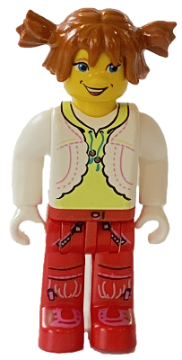 LEGO cre005: Tina, White Torso and Red Legs