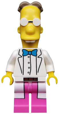 LEGO sim035: Professor Frink, The Simpsons, Series 2 (Minifigure Only without Stand and Accessories)