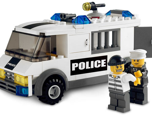 LEGO 7245: Prisoner Transport – Black/Green Sticker Version