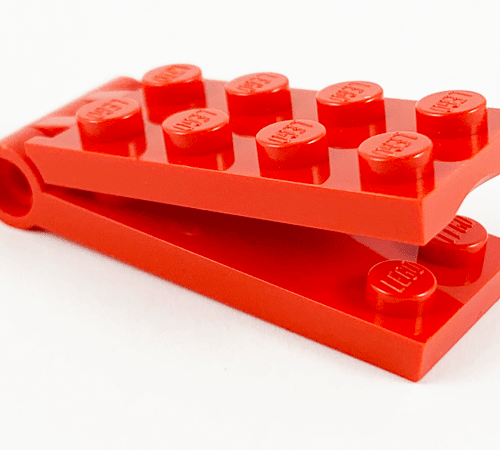 LEGO 3149c01: Scharnierplaat 2×4 rood