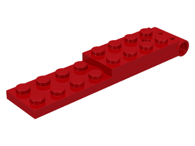 LEGO 3324c01: Scharnier Plaat 2 x 8 rood