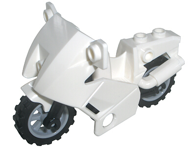 LEGO 52035c01: Motorfiets wit