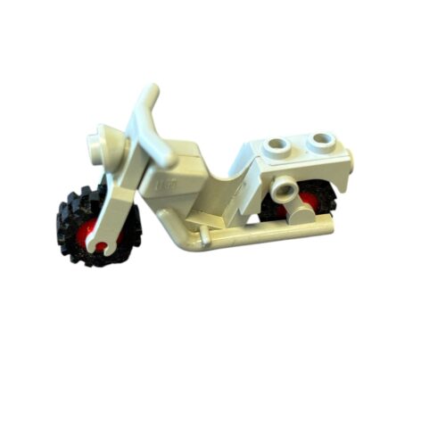 LEGO x81c01: Motorfietsstad met rode wielen met zwarte banden Grijs