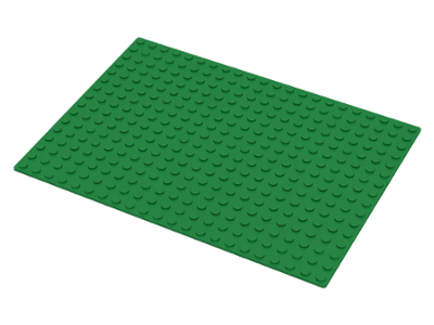 LEGO 210: Green Baseplate 16 x 22