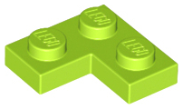 LEGO 2420: Plate 2 x 2 Corner Lime