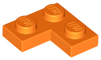 LEGO 2420: Plate 2 x 2 Corner Orange