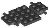 LEGO 2441: Black Vehicle, Base 4 x 7 x 2/3