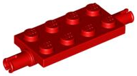 LEGO 30157: Red, Modified 2 x 4 with Pins and Thin Angled Supports