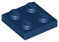 LEGO 3022: Dark Blue Plate 2 x 2