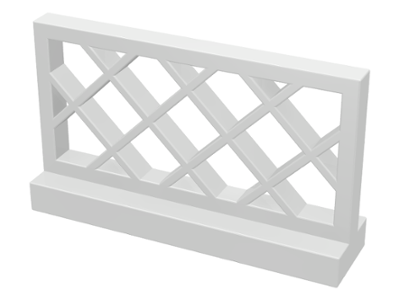 LEGO 3185: White Fence 1 x 4 x 2 Lattice