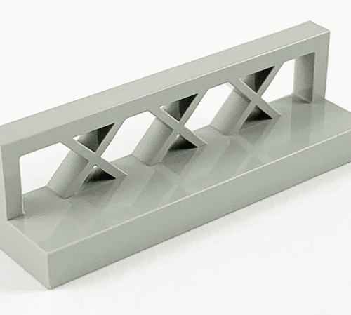 LEGO 3633: Light Gray Fence 1 x 4 x 1 Lattice