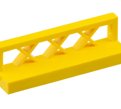 LEGO 3633: Yellow Fence 1 x 4 x 1 Lattice