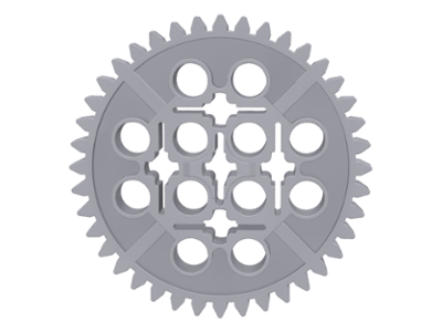 LEGO 3649: Light Bluish Gray Technic, Gear 40 Tooth