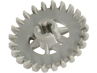 LEGO 3650b: Light Gray Technic, Gear 24 Tooth Crown – Reinforced: