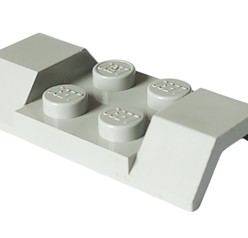 LEGO 3787: Light Gray Vehicle, Mudguard 2 x 4 with Arch Smooth