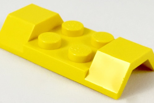 LEGO 3787: Yellow Vehicle, Mudguard 2 x 4 with Arch Smooth