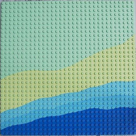 LEGO 3811px1:Baseplate 32 x 32 with Beach Pattern