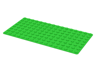 LEGO 3865: Bright Green Baseplate 8 x 16