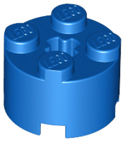 LEGO 3941: Brick, Round 2 x 2 with Axle Hole Blue