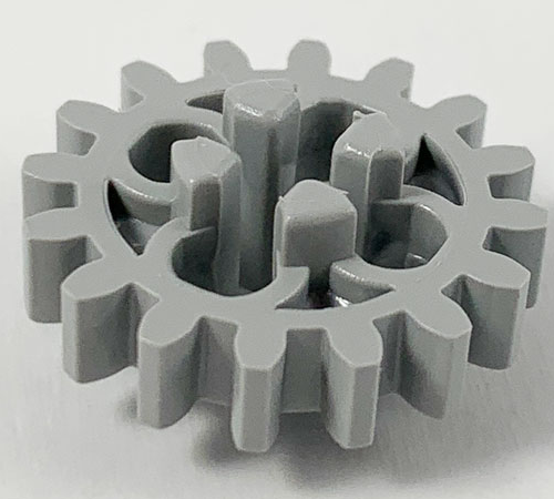 LEGO 4019: Light Bluish Gray Technic, Gear 16 Tooth – Axle Hole with Open Sides