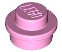 LEGO 4073: Bright Pink Plate, Round 1 x 1