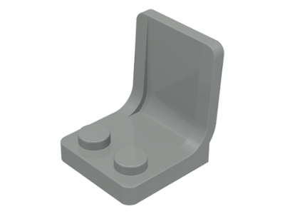 LEGO 4079: Light Gray Minifigure, Utensil Seat / Chair 2 x 2