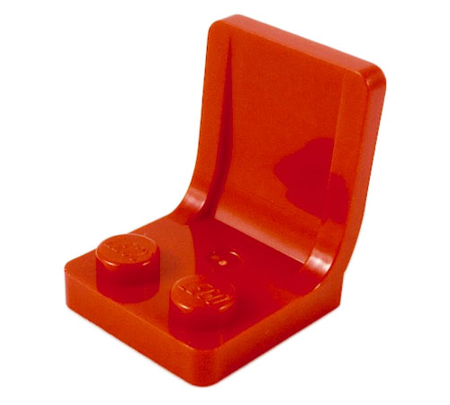 LEGO 4079: Red Minifigure, Utensil Seat / Chair 2 x 2