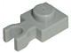 LEGO 4085b: Light Gray Plate, Modified 1 x 1 with U Clip Thin (Vertical Grip)