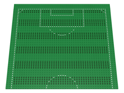 LEGO 4186p01: Baseplate 48 x 48 with Playing Field Pattern