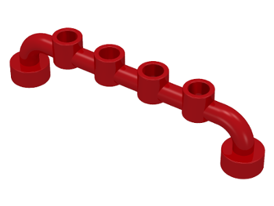 LEGO 4873: Red Bar 1 x 6 with Open Studs