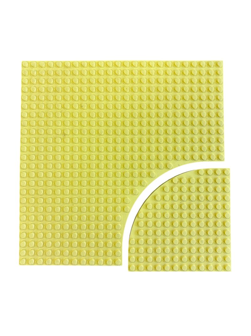 LEGO 6161: Brick, Modified 24 x 24 with 12 x 12 Quarter Circle Bright Light Yellow