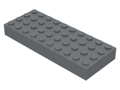 LEGO 6212: Dark Bluish Gray Brick 4 x 10