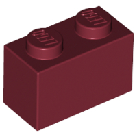 LEGO 3004: Dark Red Brick 1 x 2