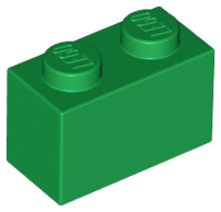 LEGO 3004: Green Brick 1 x 2