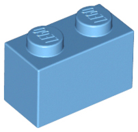 LEGO 3004: Medium Blue Brick 1 x 2