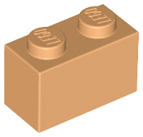 LEGO 3004: Medium Nougat Brick 1 x 2