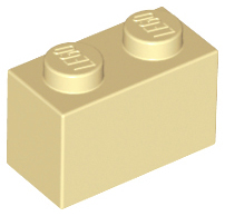 LEGO 3004: Tan Brick 1 x 2