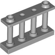 LEGO 30055: Light Bluish Gray Fence 1 x 4 x 2 Spindled with 2 Studs