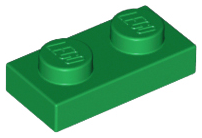 LEGO 3023: Green Plate 1 x 2