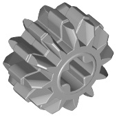 LEGO 32270: Light Bluish Gray Technic, Gear 12 Tooth Double Bevel