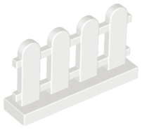 LEGO 33303: White Fence 1 x 4 x 2 Paled (Picket)