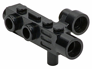 LEGO 4360: Black Minifigure, Utensil Camera with Side Sight (Space Gun)