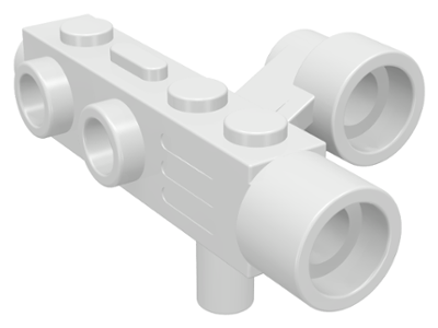 LEGO 4360: White Minifigure, Utensil Camera with Side Sight (Space Gun)