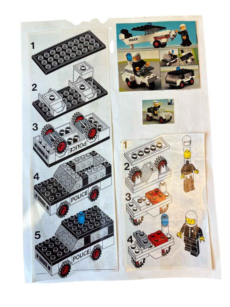 LEGO 644 and 602: Police Mobile Patrol and Fire Chief's Car - Afbeelding 2