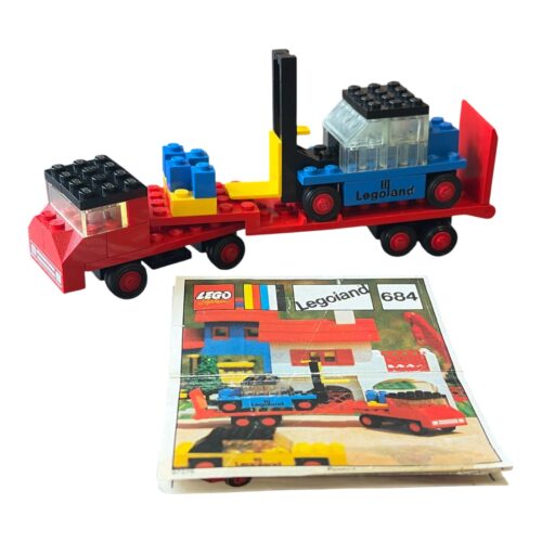 LEGO 684: Low-Loader with Fork Lift Truck